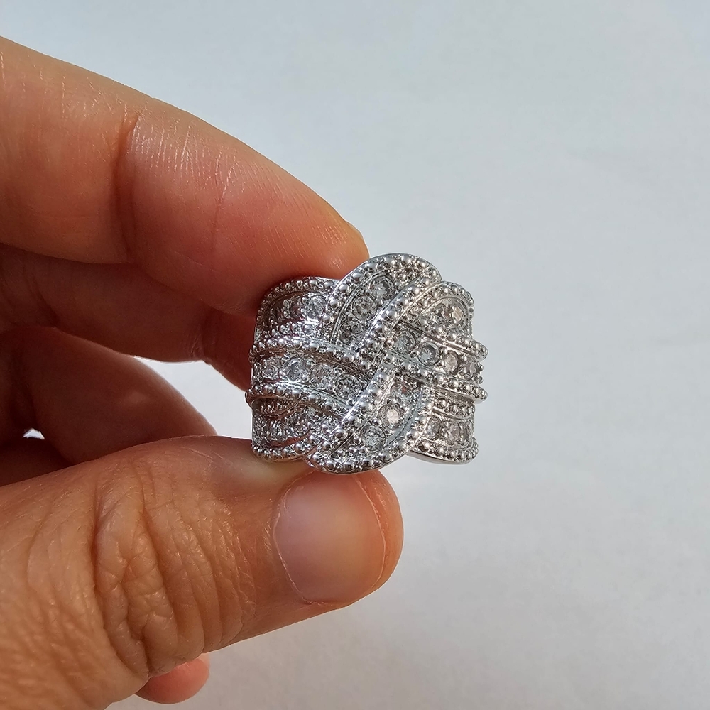 925 sterling silver STAMPED ring - Picture 3 of 5